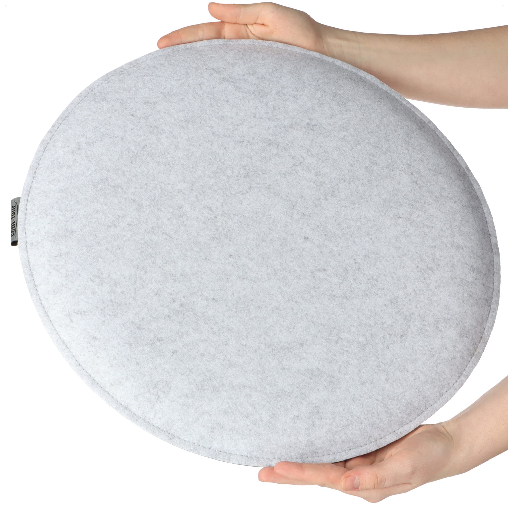 4 Cuscini Seduta In Feltro 40x40 Cm - Reversibili Bicolore, Per Interni Ed Esterni, Antracite/grigio - Foto 9