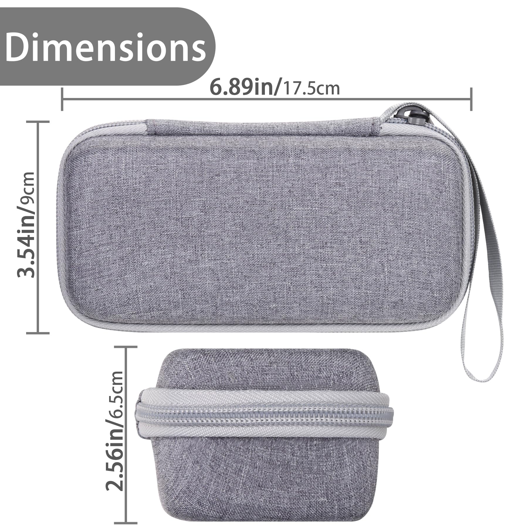 Aenllosi para RØDE Rode Wireless ME/GO Gen 3 /GO Gen 2 Estuche rígido Protector de Transporte, Gris, Solo Estuche