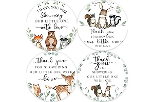 Woodland Thank You Cards Baby Shower