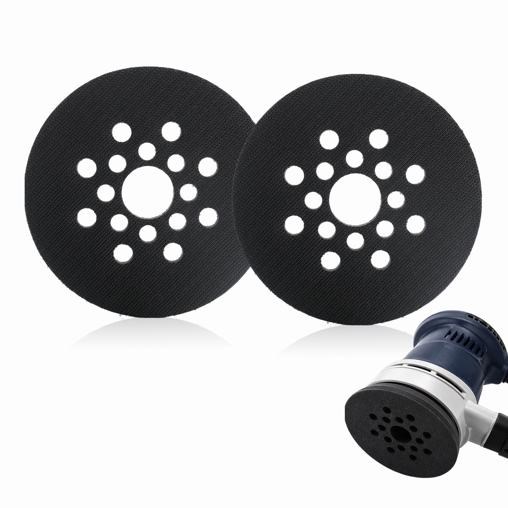 Almohadilla de respaldo de lijadora de 125 mm que elimina vibraciones en Bosch GEX y PEX de 5"