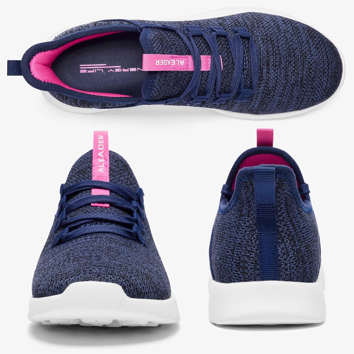 ALEADER Women's Energycloud Lightweight Slip On Walking Running Shoes - Image 9