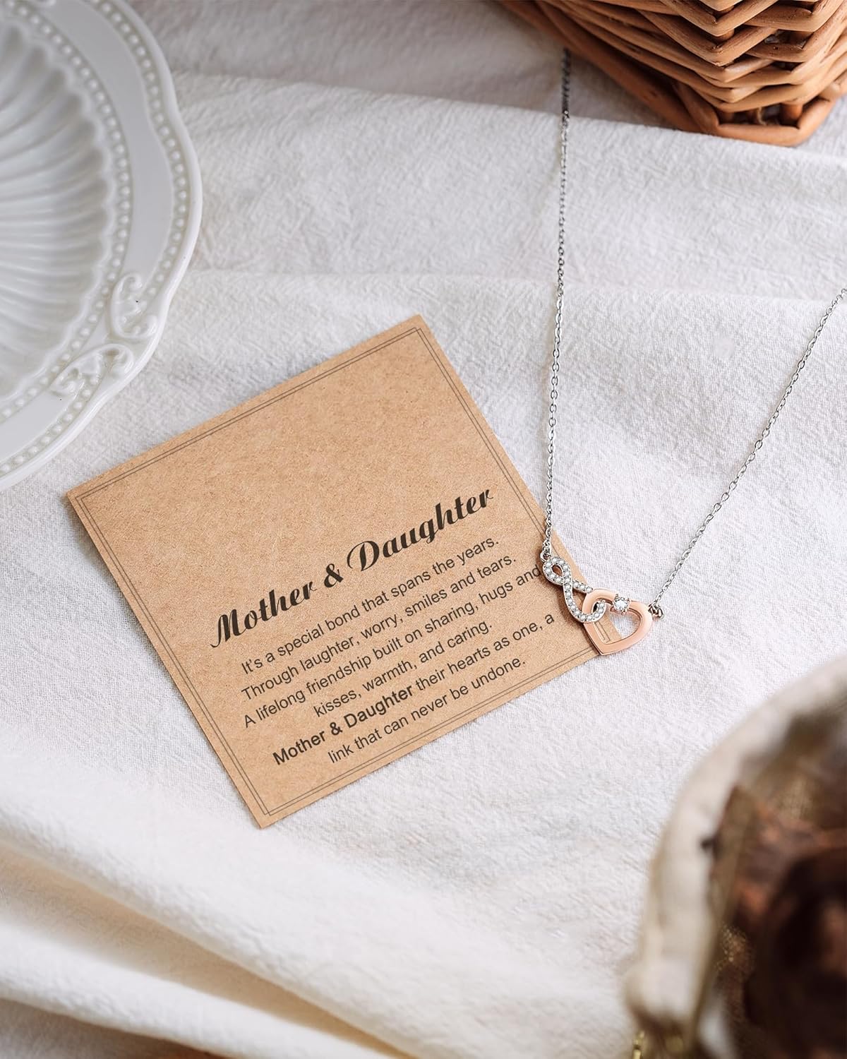 Shonyin Valentines Day Everlasting Heart Necklace for Women Girls Mother (Bonus) Daughter (Sons) Girlfriend Grandma Granddaughter Mother Daughter in Law Sister (in Law) Soulmate Wife Birthday Christmas Gifts - Image 5