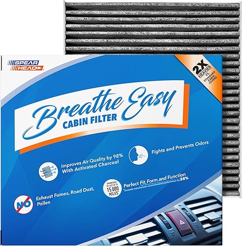 Miniatura 71 de Spearhead Odor Defense Breathe Easy - Filtro de cabina para AC y calentador Compatible con 300 2011-23, Challenger 2011-23, Charger 2011-23 como