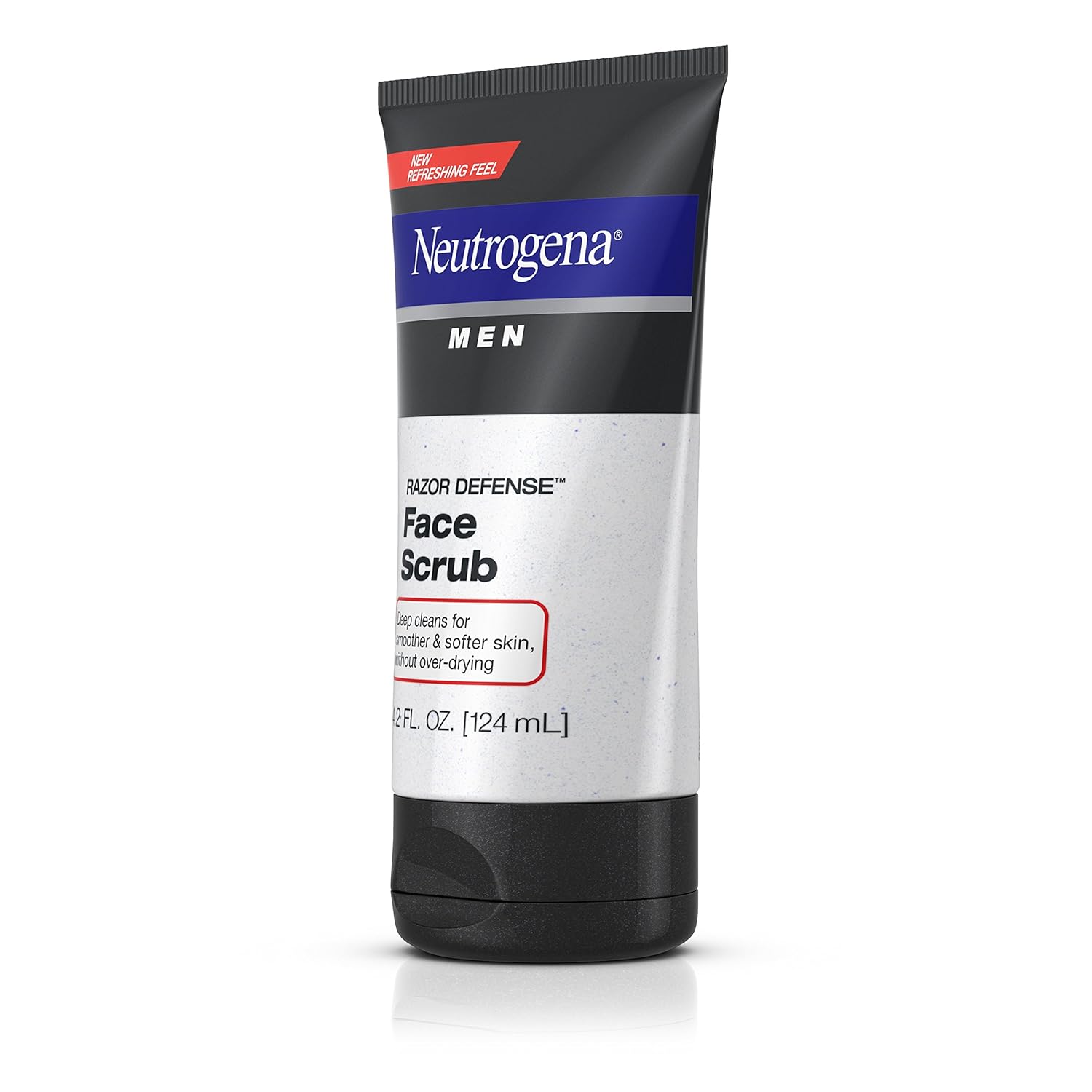 Neutrogena Men Exfoliating Razor Defense Daily Shave Face Scrub, Conditioning Facial Cleanser for Smoother Skin & Less Razor Irritation, Dye-Free, 4.2 fl. oz (Pack of 2) : Beauty & Personal Care