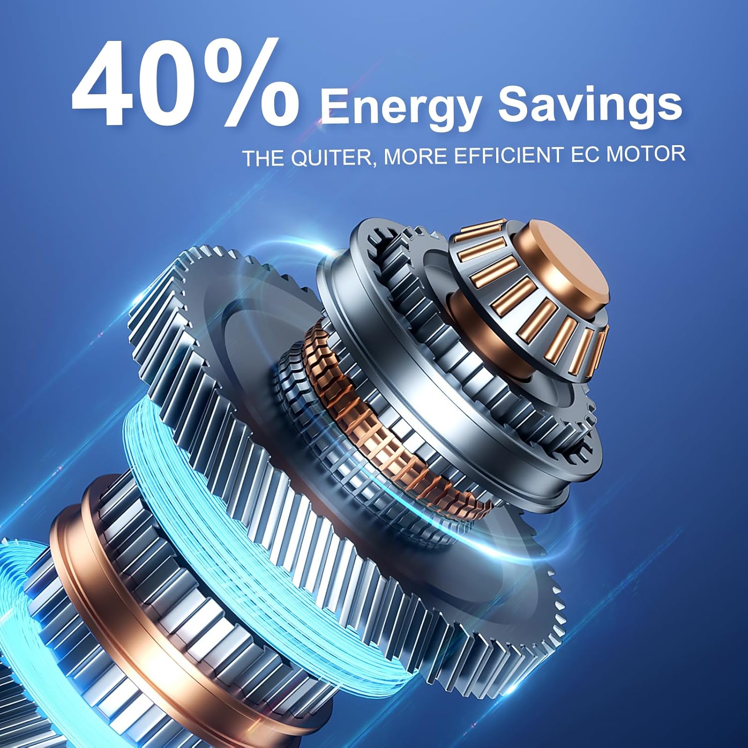 8" Room to Room Air Transfer Fan for Quietly Circulating Air, Reversible Airflow Design, 320 CFM Programmable Through Wall Fan, Durable Build Quality, 10 Speed Thru Wall Exhaust Fan for Closet,Laundry