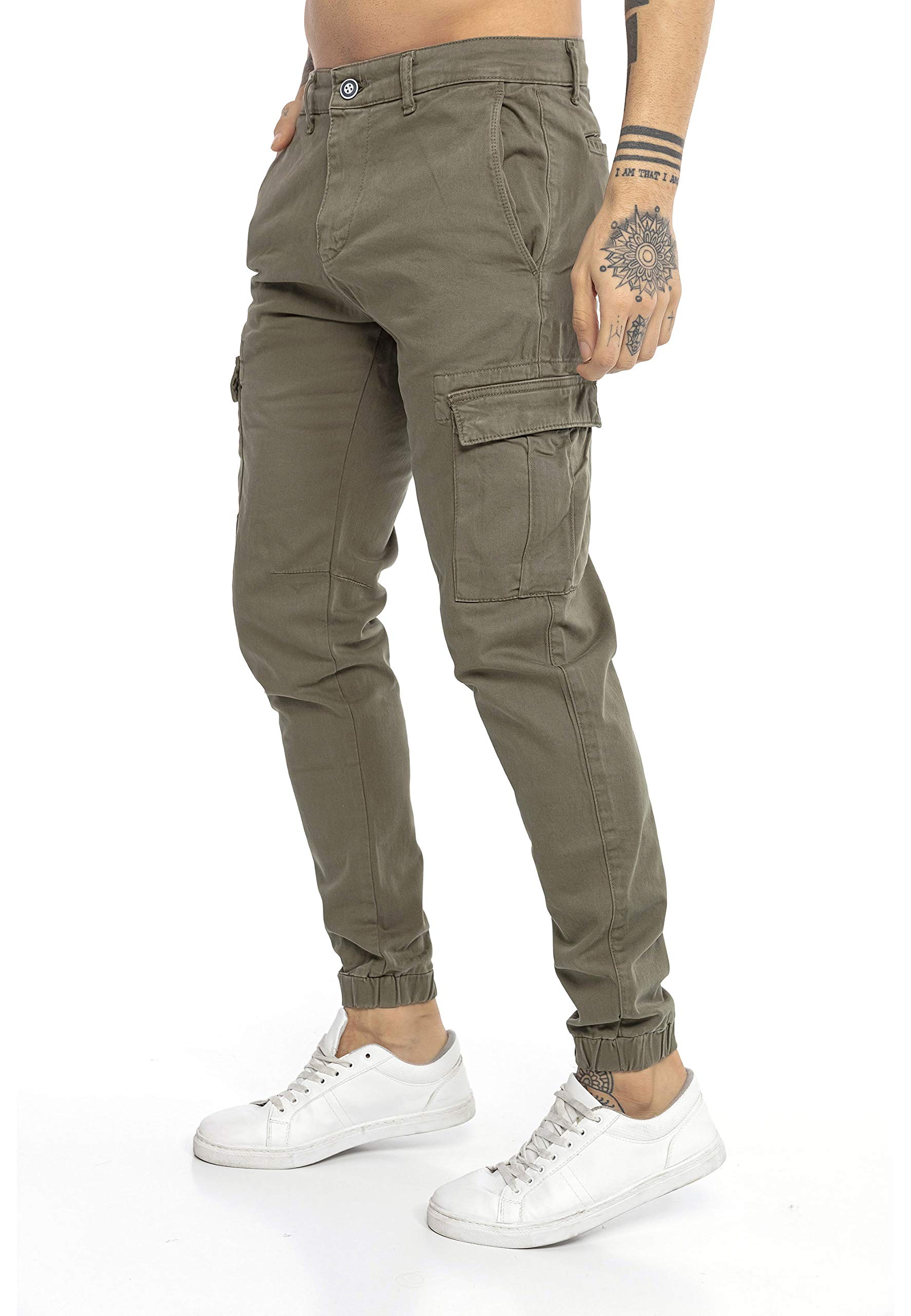 RED BRIDGE Pantalón Chandal para Hombre Vaqueros Jeans Joggers Cargo Look