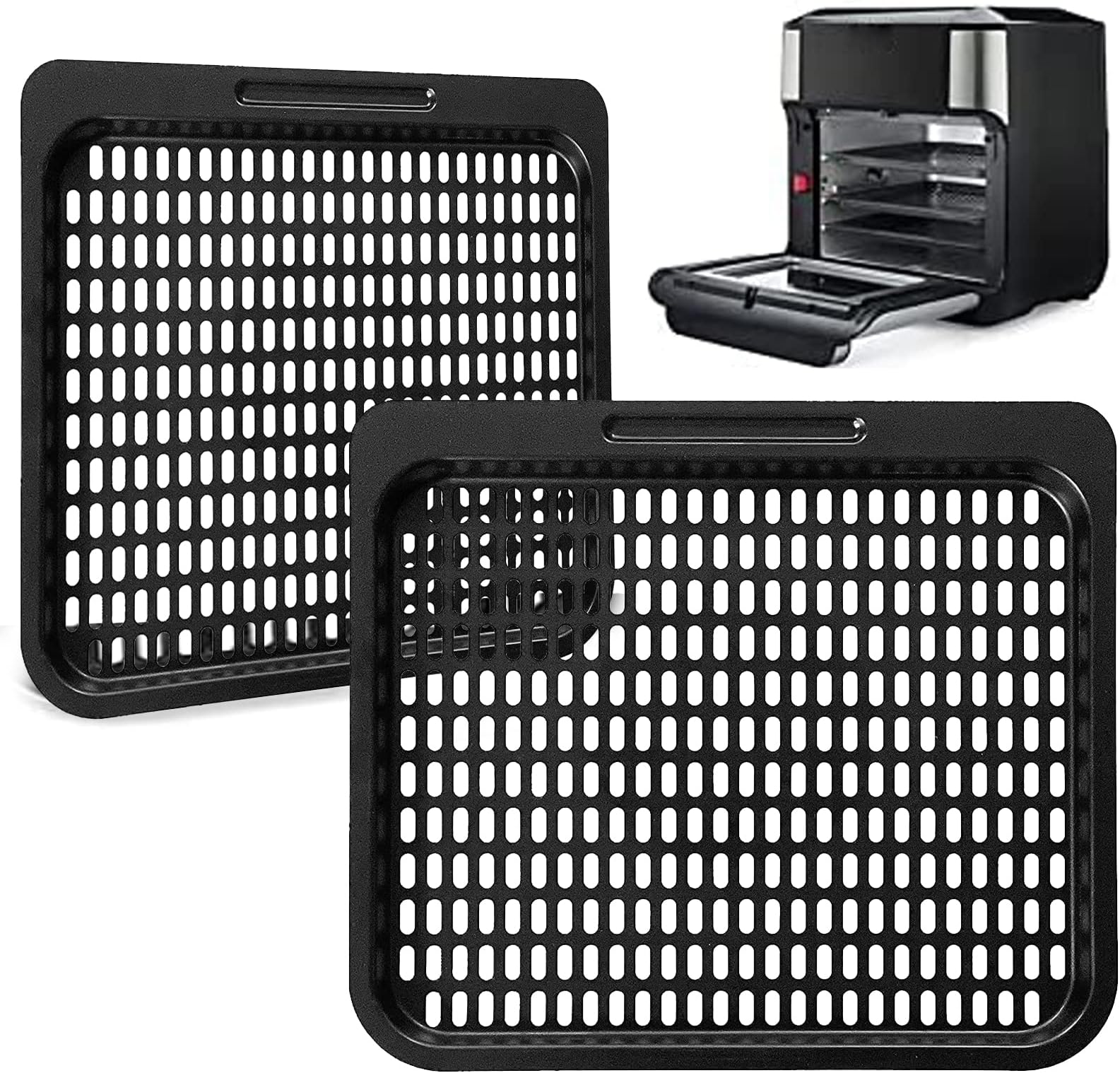 Air Fryer Cooking Tray for Instant Vortex Plus10 Qt, 2 PCS
