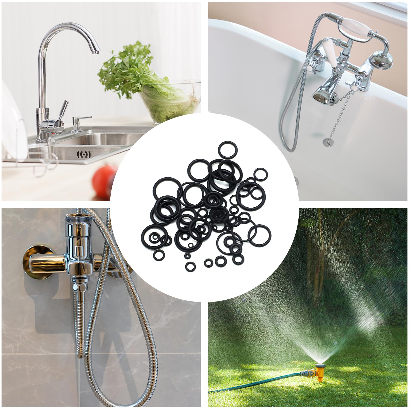 MECCANIXITY Silicone O-Rings 0.25 ID X 0.33 OD - 50A Durometer VMQ Seals (10 Pack)