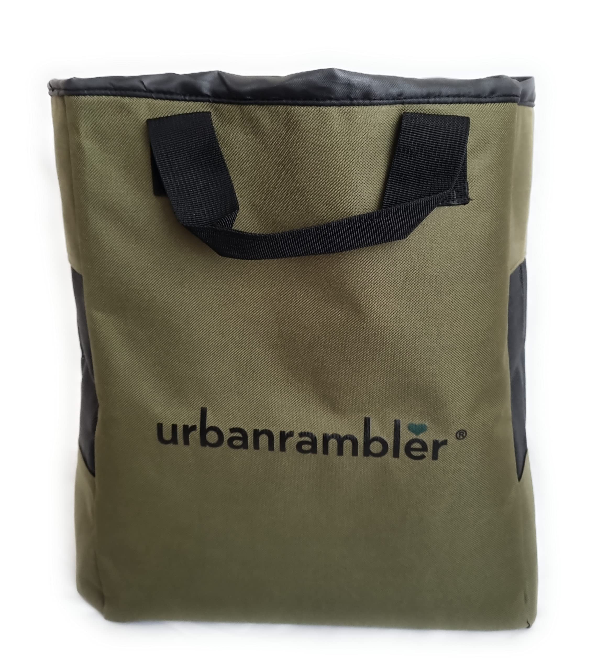 urbanrambler®️ extra large, waterproof, waders/wellies/walking boots and accessories bag, Khaki Green