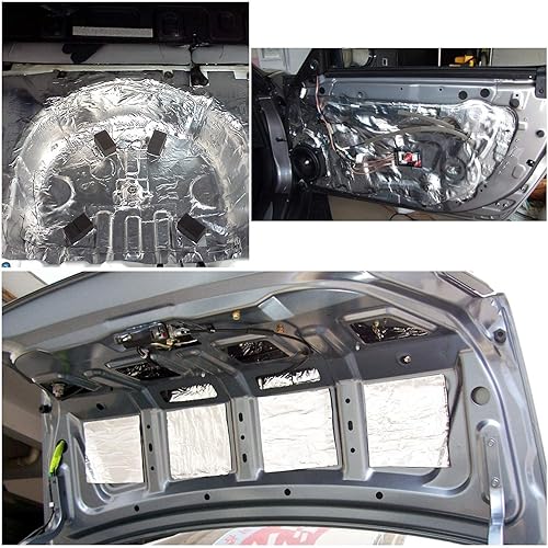 Vista 4 de Alfombrilla de aislamiento térmico y de sonido de 10 mm, control de ruido, amortiguación acústica, a prueba de humedad, resistente al agua, 21,53