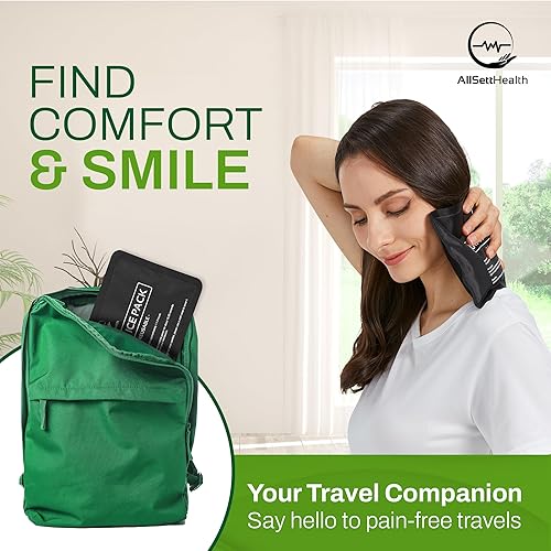 Miniatura 7 de Paquete de 4 bolsas de hielo reutilizables para lesiones, bolsa de hielo suave con tela de vellón suave de terciopelo, juego de hielo flexible de