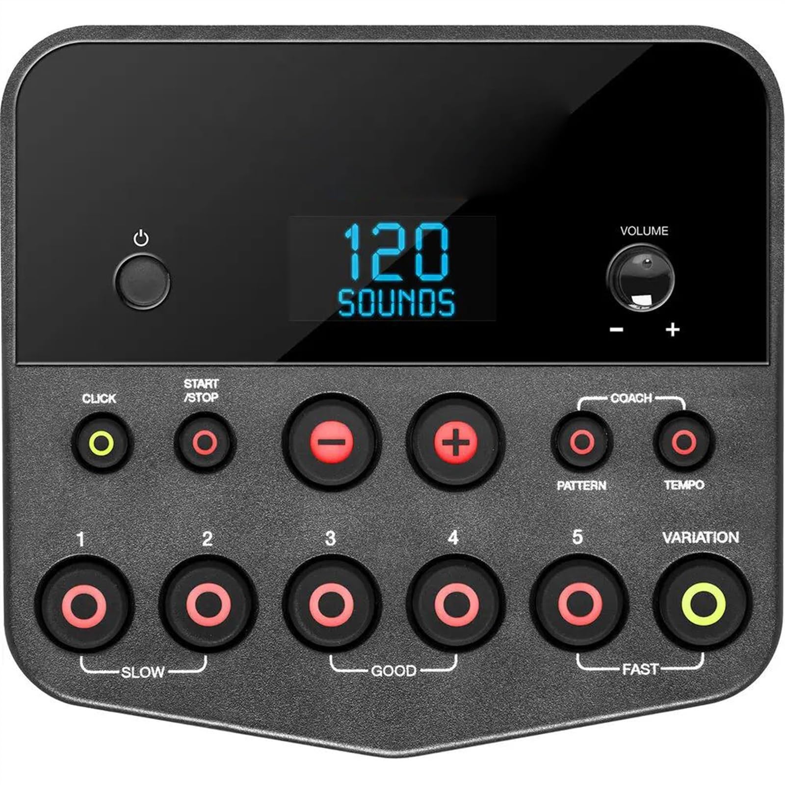 Kit Di Batteria Elettronica Compatto E Portatile Da 7 Pezzi Con Pelli Mesh E Pedali Per Bacchette Batteria Elettronica Kit