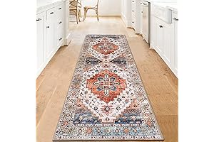 Small Runner Rug 2x6: Vintage-Inspired, Non-Slip Versatility