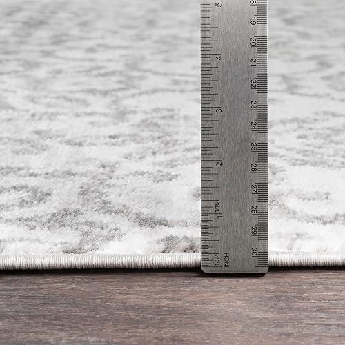 Miniatura 8 de Mark&Day - Alfombras de área Dalmeny de transición de 2 x 8 pies, color gris claro, alfombra grisbeigeblanca para pasillo, dormitorio o cocina (2