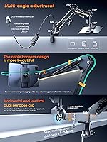 Vista 5 de Soporte de cuello de cisne para escritorio de cama, soporte para tableta, soporte para Kindle iPad para teléfono y tableta, soporte para iPhone