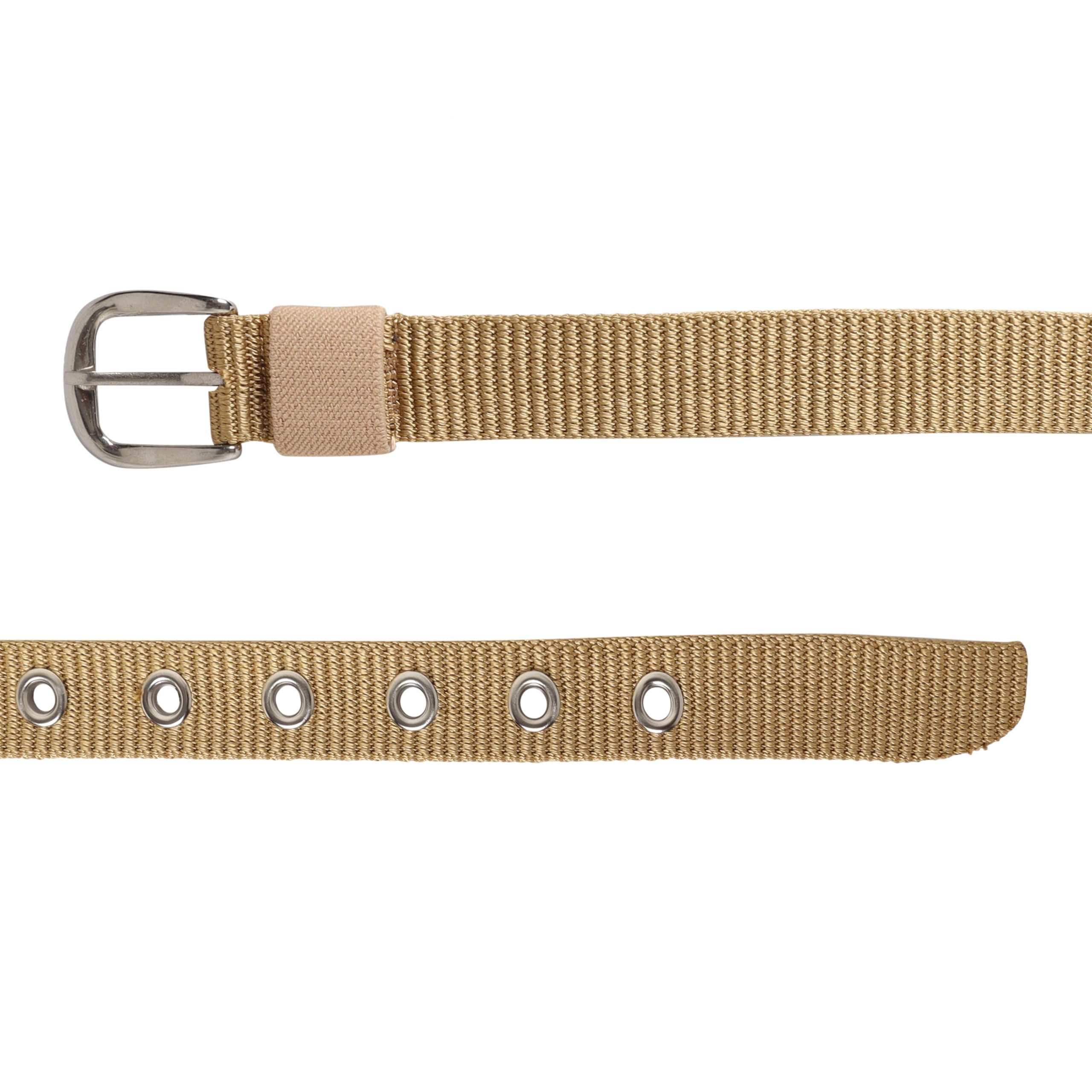 Zacharias Boy's Nylon Belt for kids knb-01 (4-10 Years) (Beige_Pack of 1) - Image 4 thumbnail
