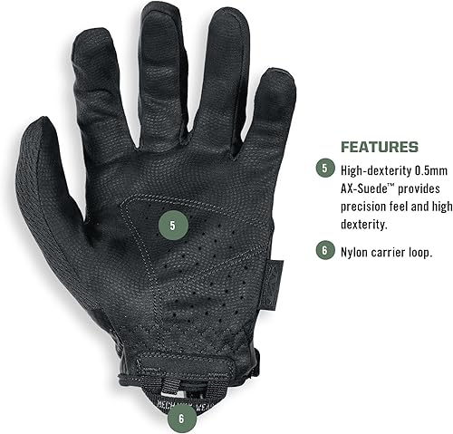 Miniatura 10 de Mechanix Wear Tactical Specialty - Guantes de trabajo de alta destreza, 0.020 pulgadas, ajuste seguro y sensación de precisión, guantes tácticos