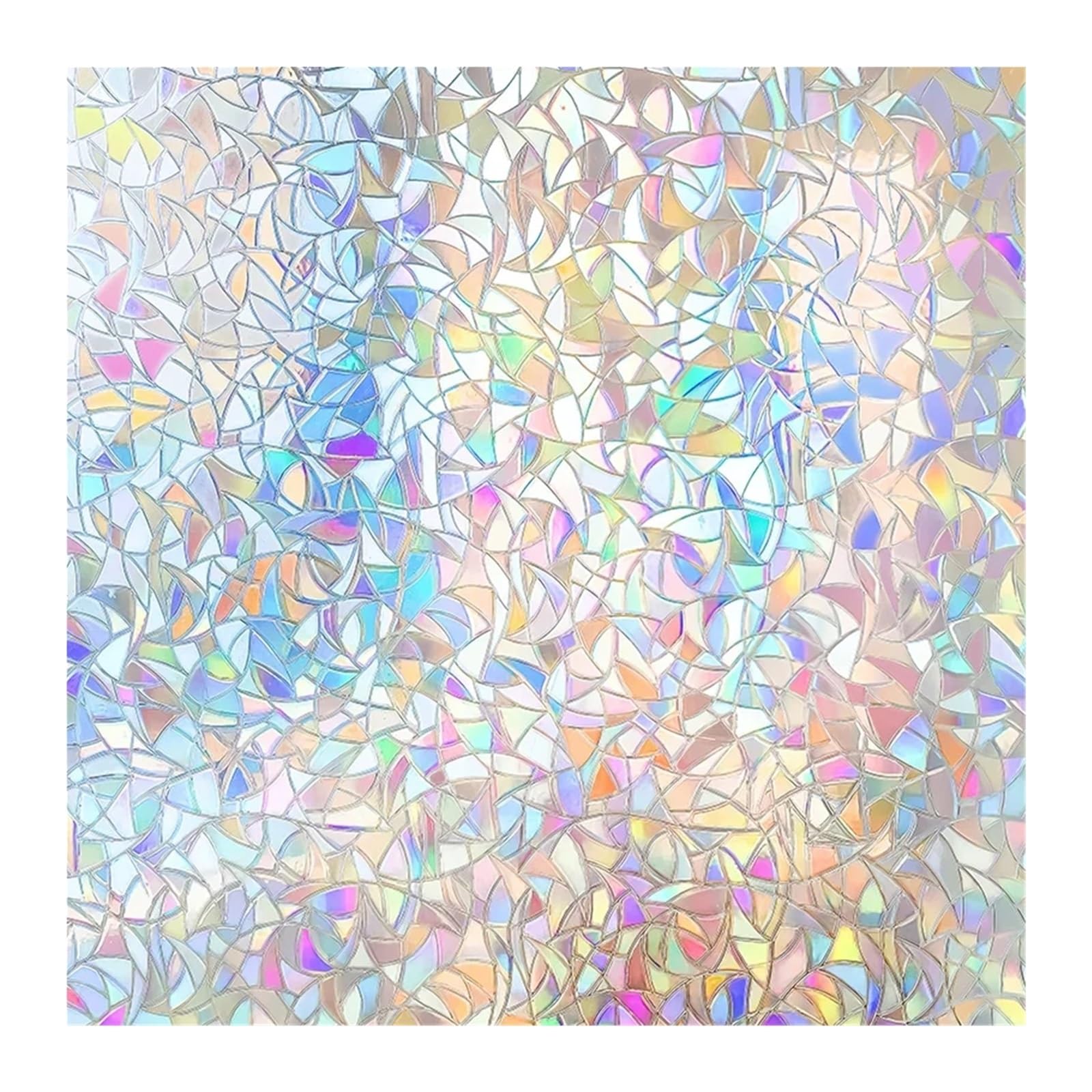 Window Privacy Film, Clings, 3D Decorative, Stained Glass Decals, Static Cling Sticker for Glass Windows(55x100cm)
