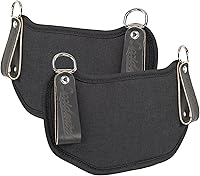 Vista 1 de Occidental Leather Hip Buddies, negro - Acepta cualquier bolsa de hasta 7.5 pulgadas de ancho - Fabricado en Estados Unidos