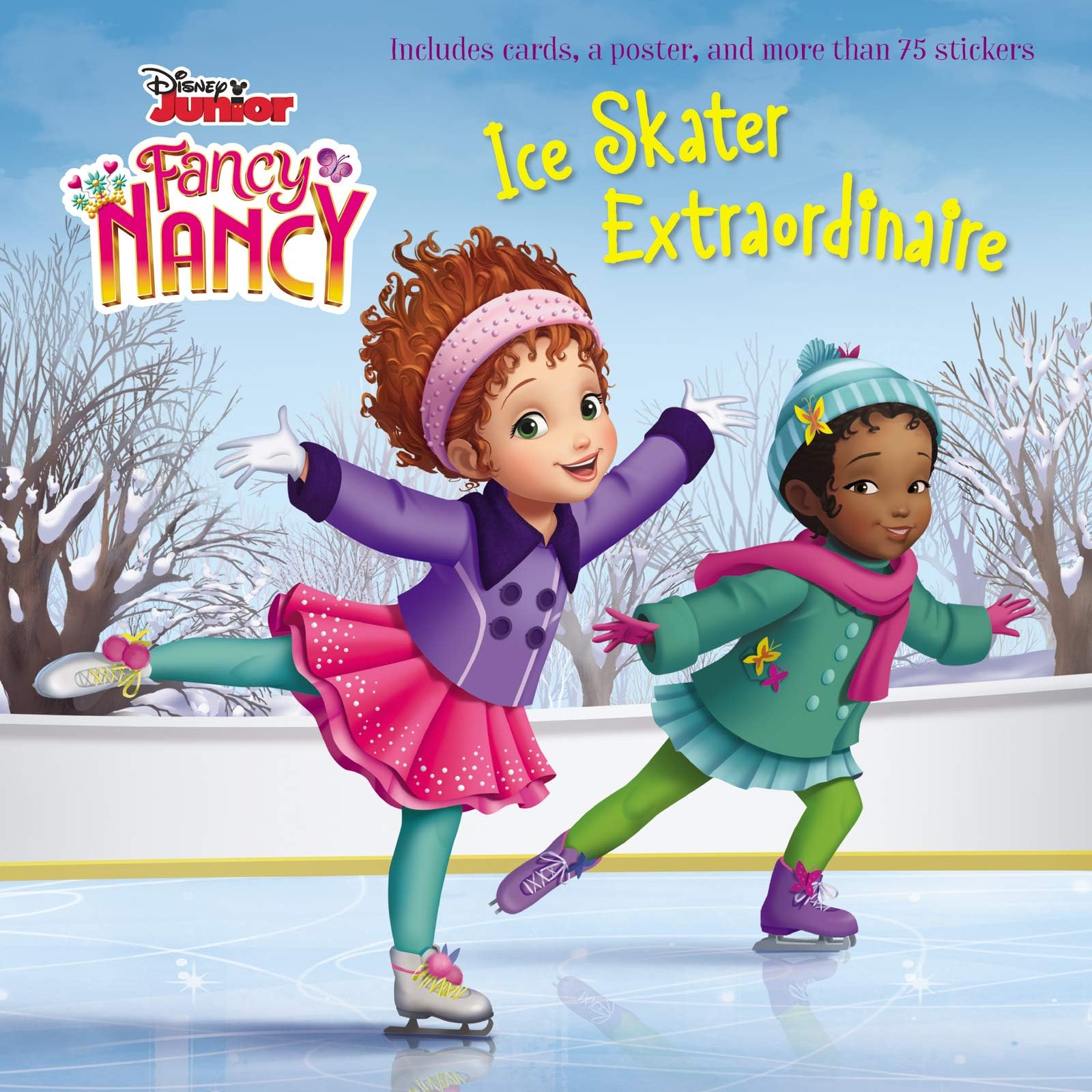 Disney Junior Fancy Nancy: Ice Skater Extraordinaire Paperback – Sticker Book, September 4, 2018