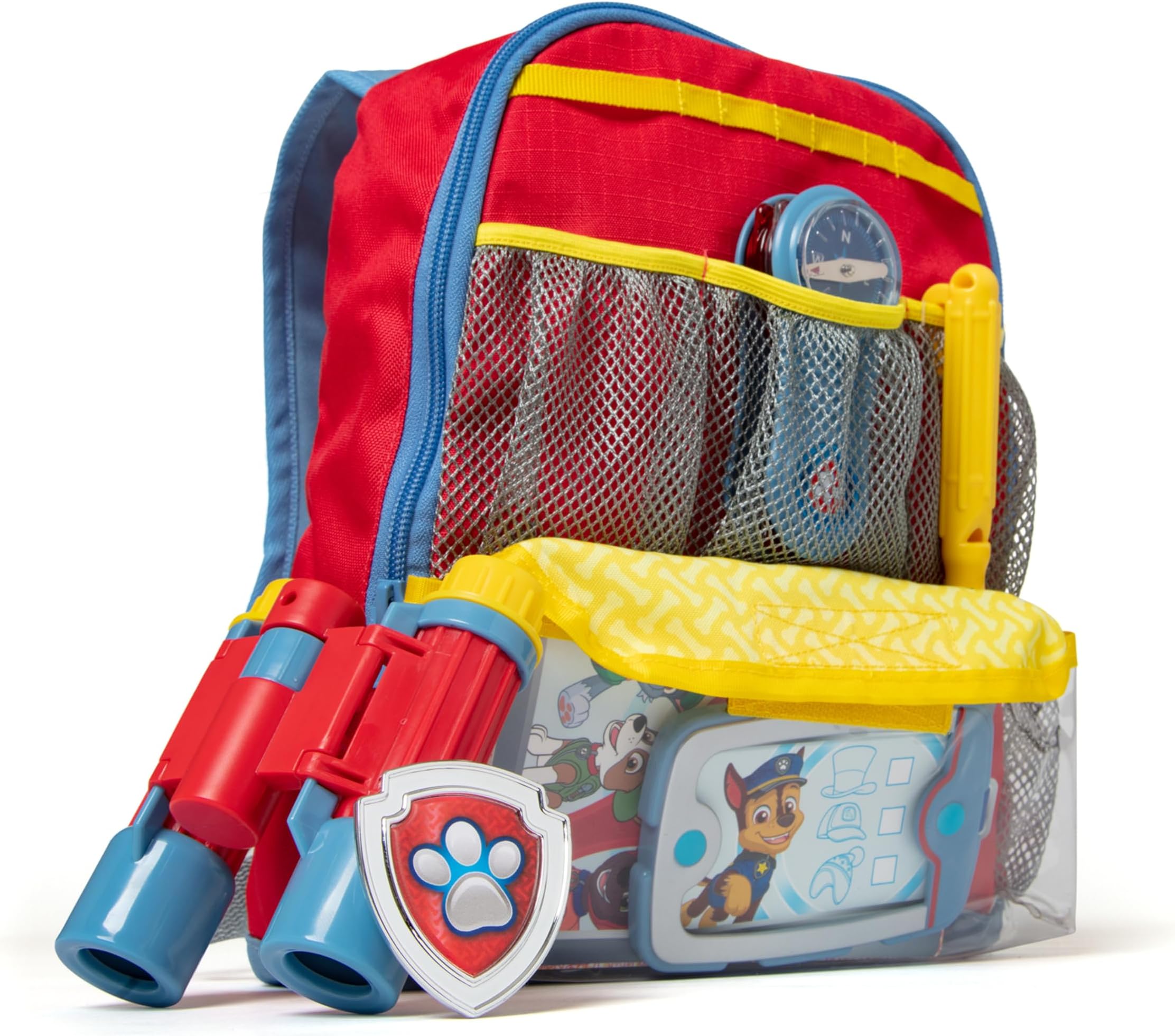 PAW Patrol Pup Pack Backpack, Adventure-Ready PAW Patrol Toys for Kids with Whistle, Binoculars, & Mission Cards, Preschool Toys for Girls & Boys Ages 3+