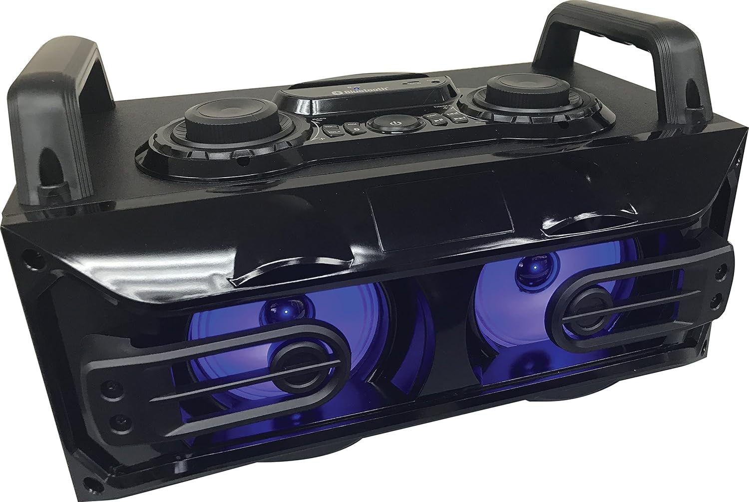 Amps Briefcase Karaoke Speaker SYLVANIA SP571 LightUp Bluetooth