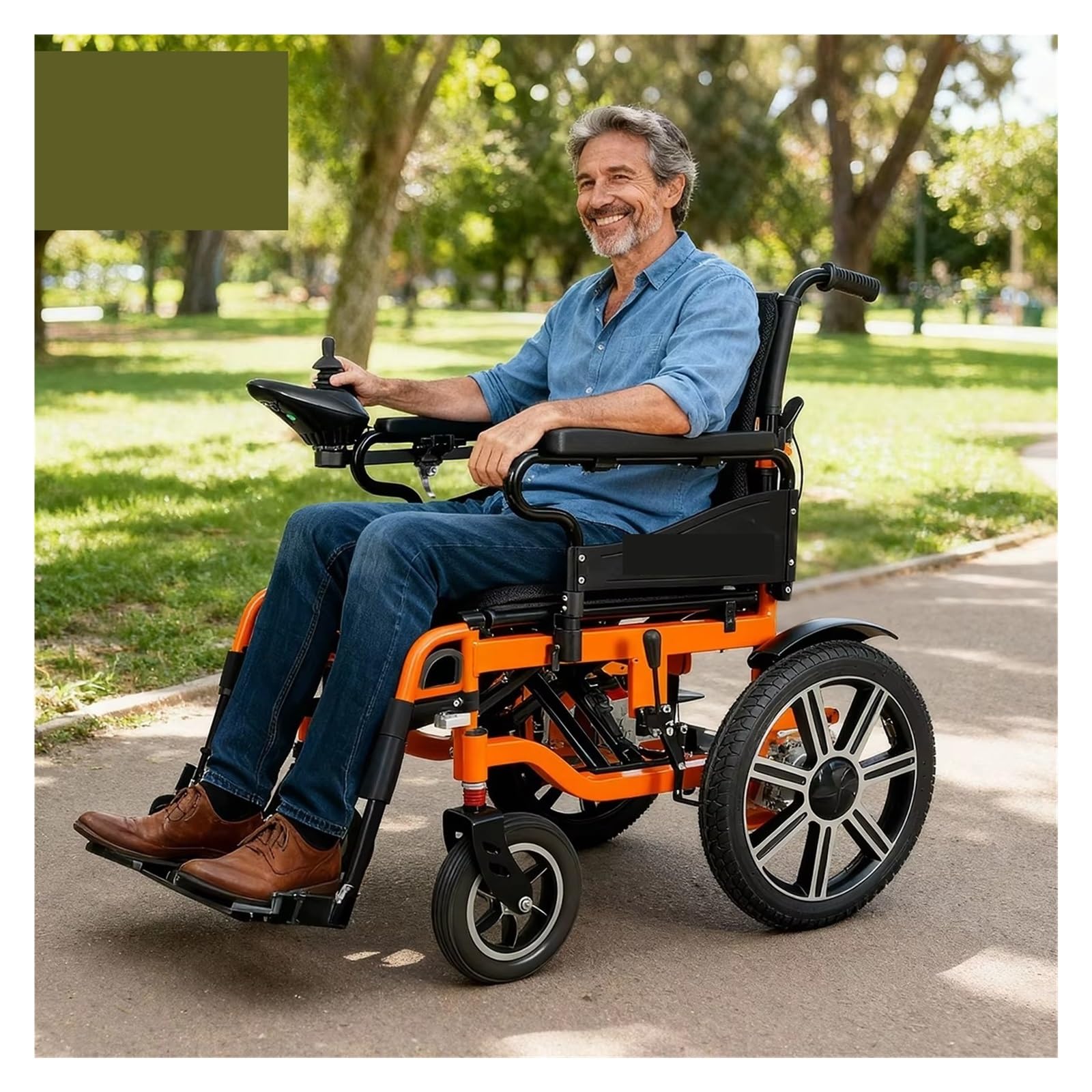 Carrozzina Elettrica Leggera For Anziani, For Disabili T016-50111 Mobilità Confortevole Fluida