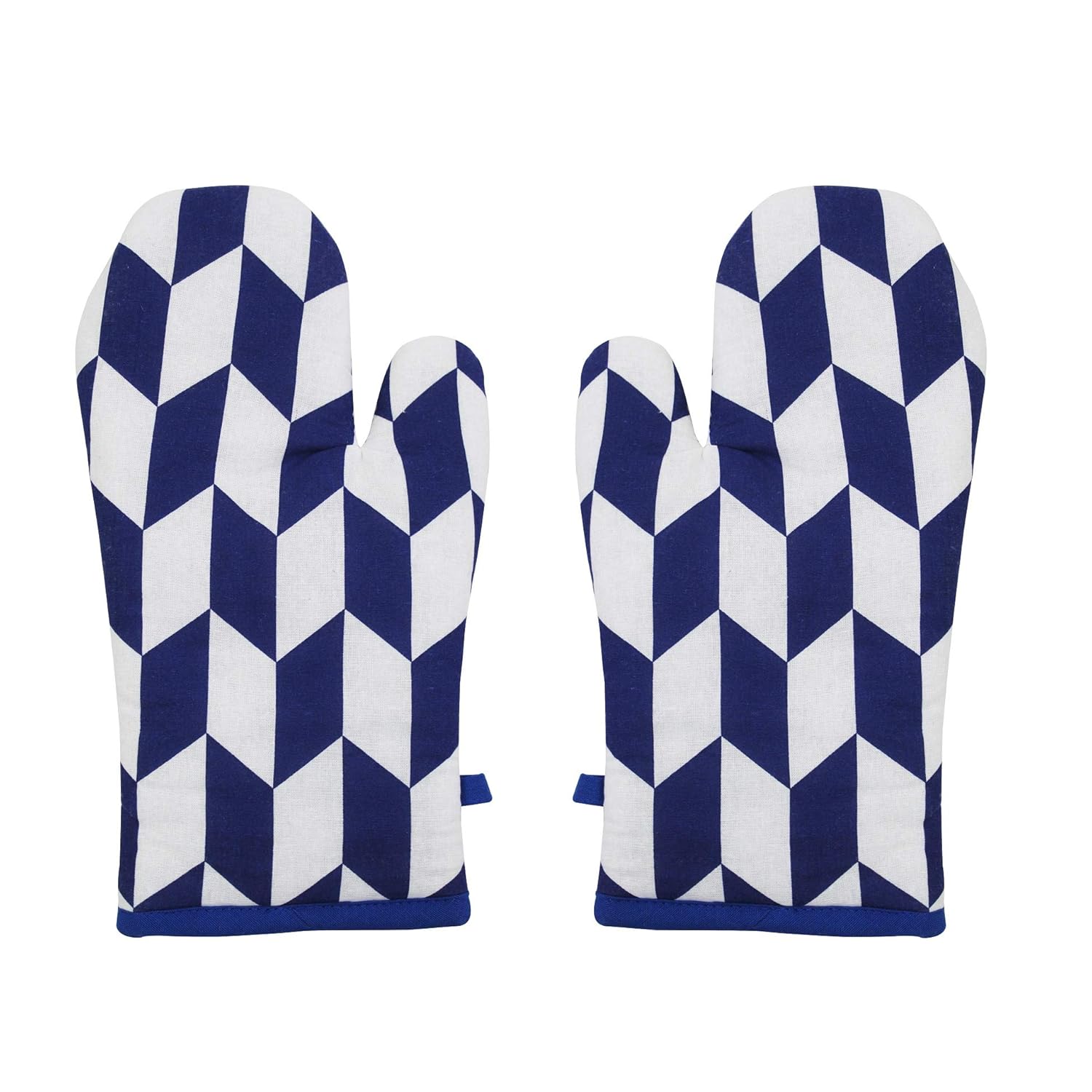 AIRWILL, 100% Cotton Kitchen Padded Oven Gloves, Mitts (Pack of 2)