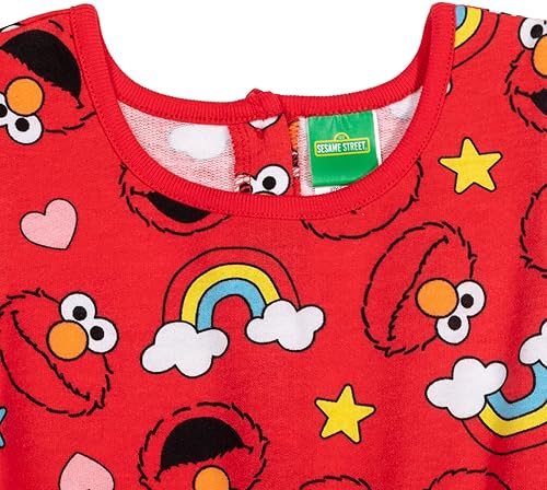 Miniatura 6 de Sesame Street Elmo - Mameluco con volantes de rizo francés para niñas