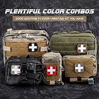 Vista 7 de LIVANS - Parche médico cruzado de moral, parche de primeros auxilios con cruz blanca médica, parches tácticos de gancho y bucle EMT, 2 paquetes