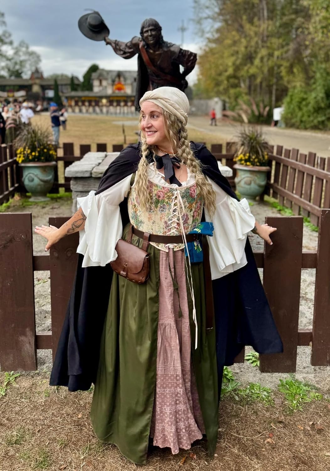 PROCOS Medieval Waist Pack Vintage Belt Pouch Waist Bag LARP Renaissance Costume Accessories for Women Men - Image 6