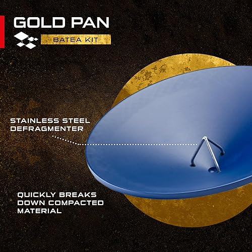 Miniatura 5 de XP METAL DETECTORS Kit de Batea de oro - Batea de plástico único con desfragmentador de materiales, ideal para prospección de oro - con
