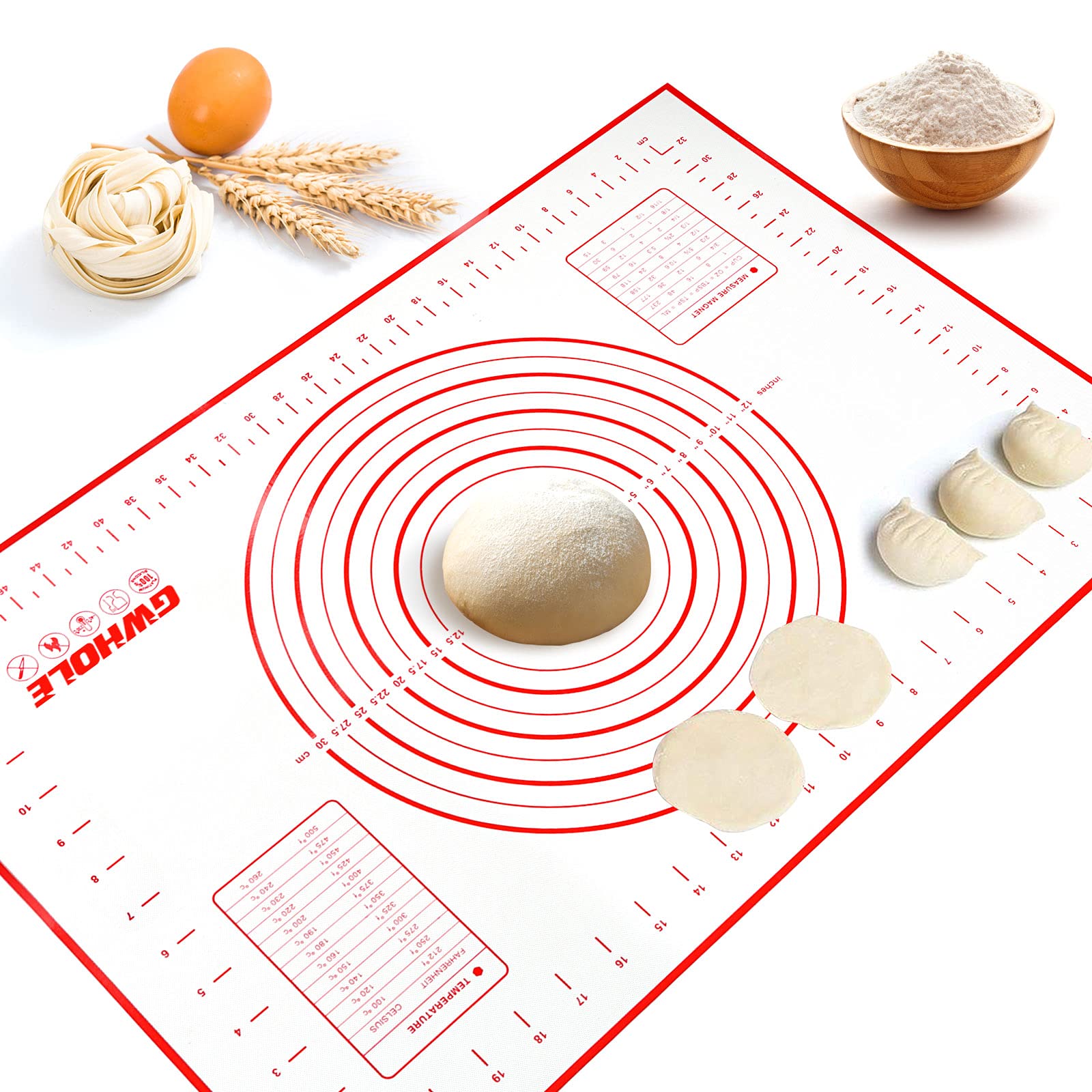 Tapis de Cuisson en Silicone Anti-adhésif 60 x 40 cm