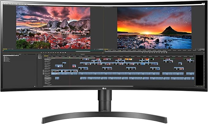 LG 34WN80C-B UltraWide Monitor - Professional display for real-time AI content optimization and multi-tasking workflows