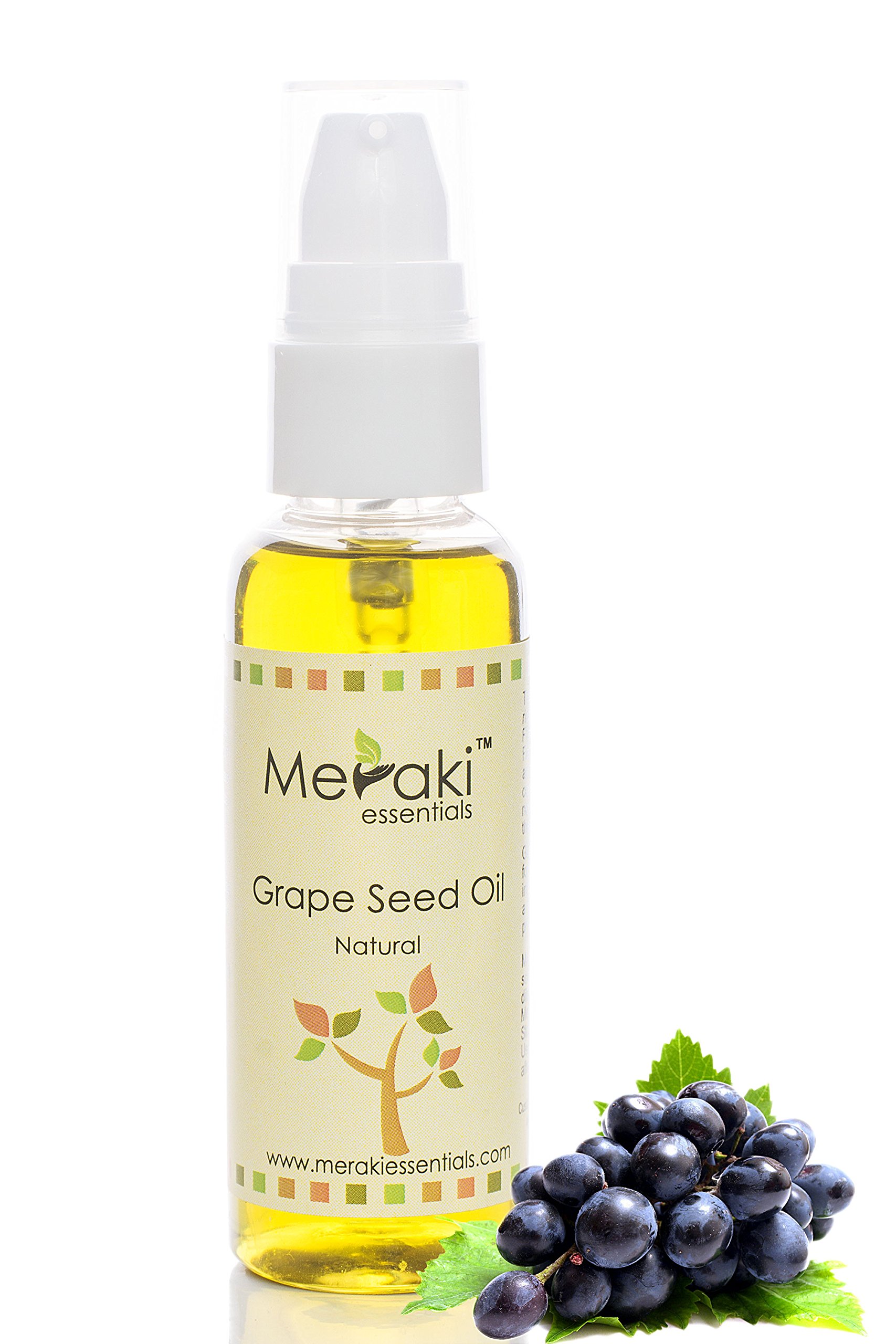 Meraki Essentials 100% Pure &|Natural|Unrefined Grapeseed Carrier Oil 50 ML|Moisturizes Skin| Tightens Pores| Conditions & Nourishes Dry Skin and Hair-image-7
