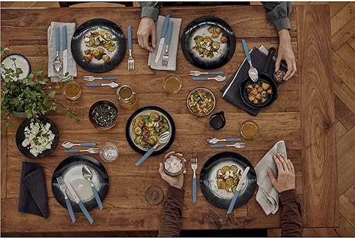 Miniatura 7 de VICTORINOX Juego de mesa de cubiertos, tenedor y cuchillos y cucharas, juego de 24, aciano, elegante y ergonómico, apto para lavavajillas, Swiss