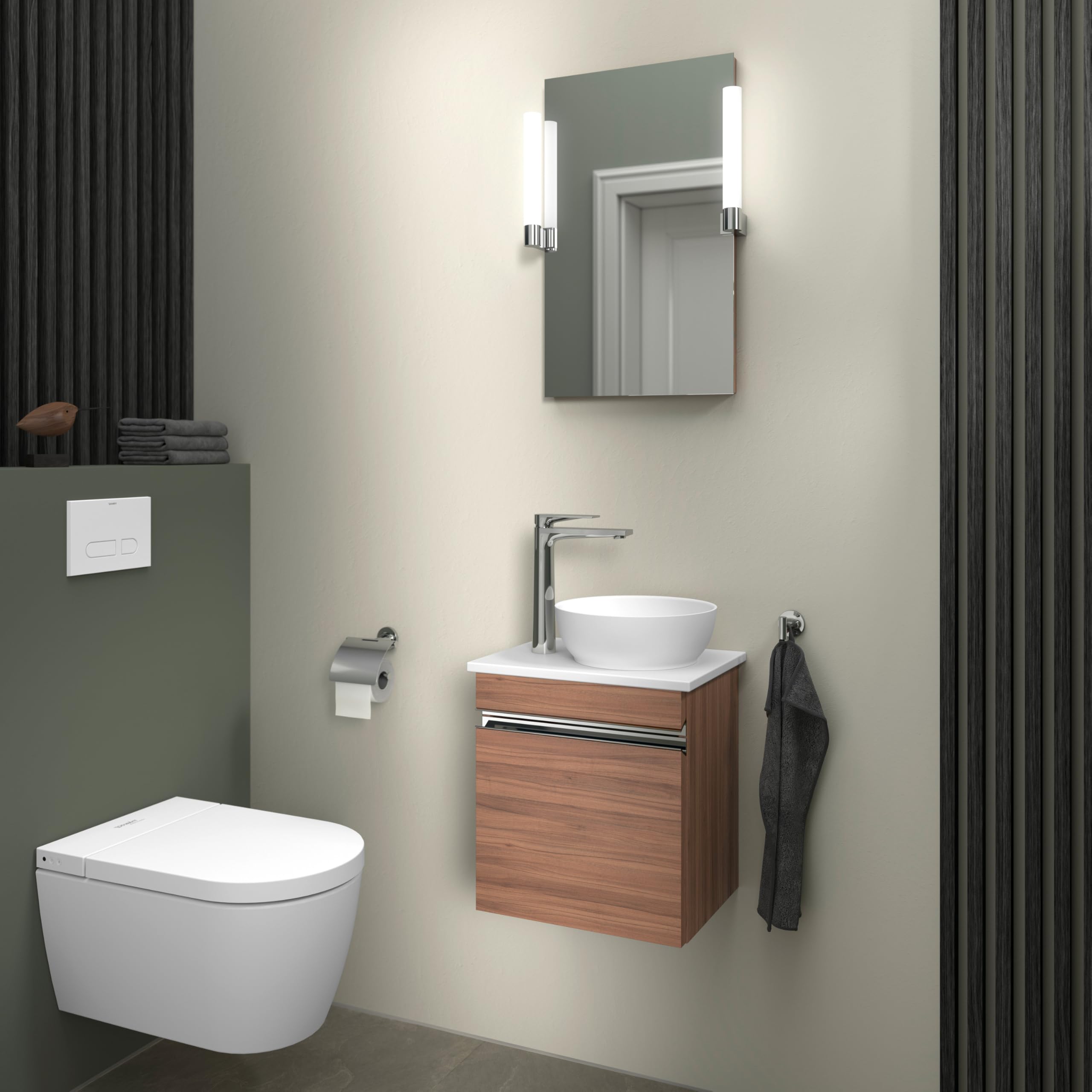 Duravit Sivida lavabo à poser, rond, 300x300mm, sans trou pour robinet, sans trop-plein, 2660023200, Couleur: blanc