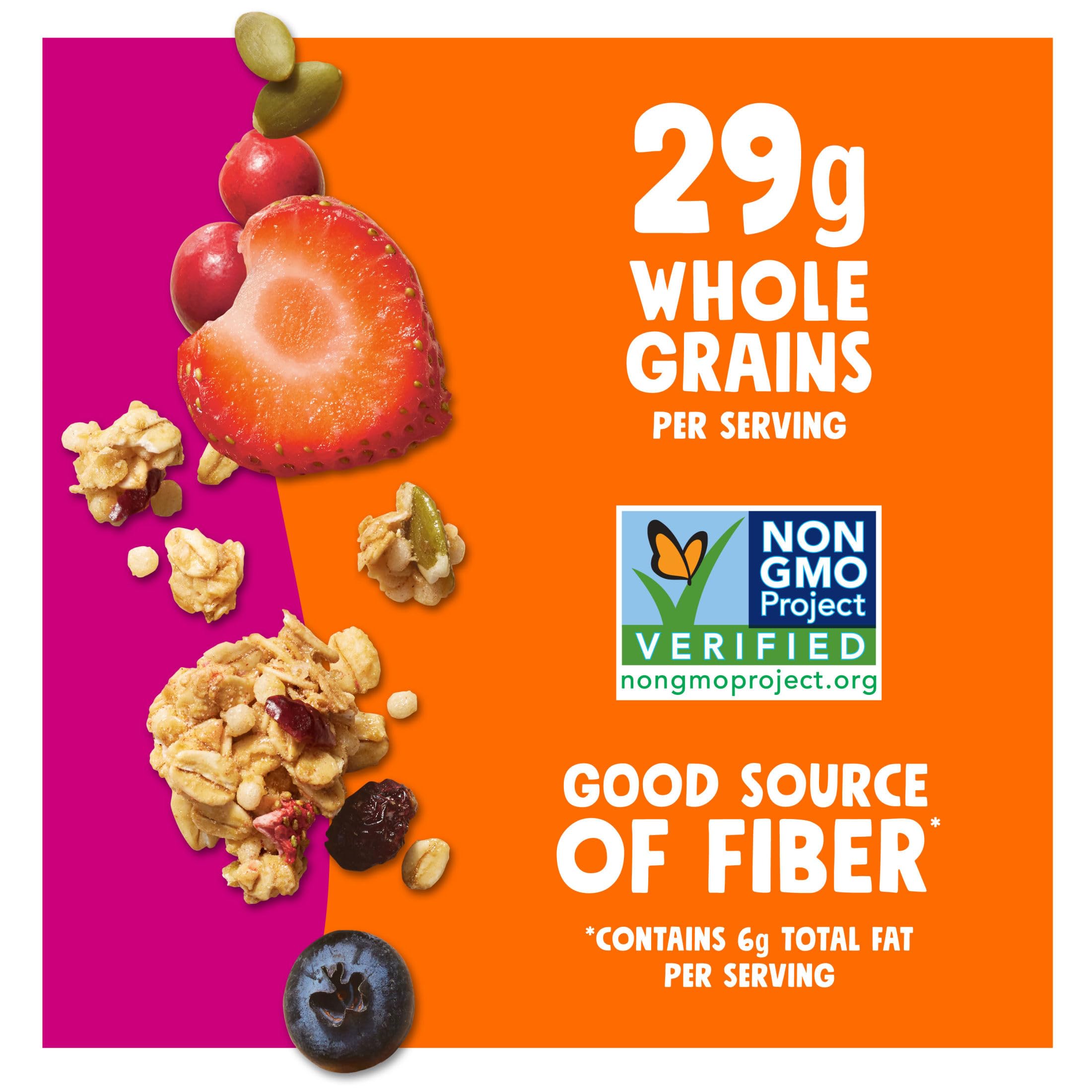 Bear Naked Granola Pouches, Triple Berry Fit, 12 Ounce (Pack of 6) | Vegan, Frühstückssnacks