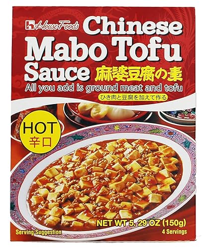 #RT House Foods Chinese Mabo Tofu Sauce Caliente 5.29 oz Salsa de tofu -Mabo, todo lo que necesitas es agregar carne y tofu. Sabroso y sabroso de