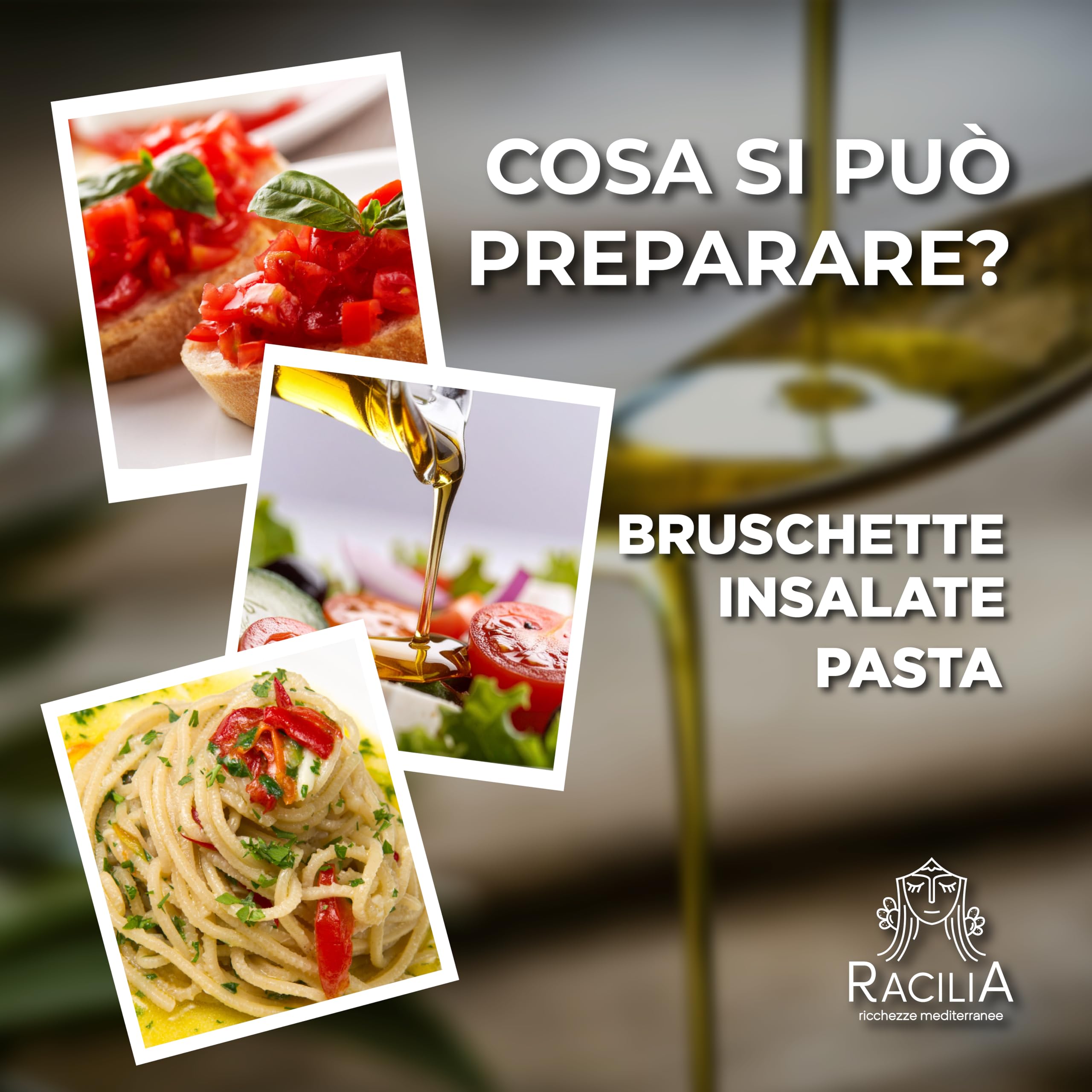 RACILIA Olio Extravergine di Oliva Biologico - Olio Evo Bio 100% Italiano, Spremuto a Freddo - 750 ml