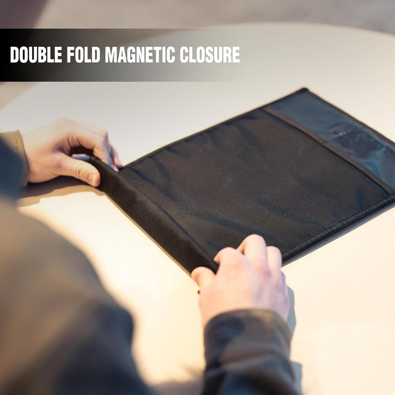 Faraday Bag Jacket Pro for Laptops | Magnetic Closure, Shielding - Law Enforcement & Military, Travel & Data Security, Privacy, Anti-Tracking Anti-Hacking Black (Laptop)