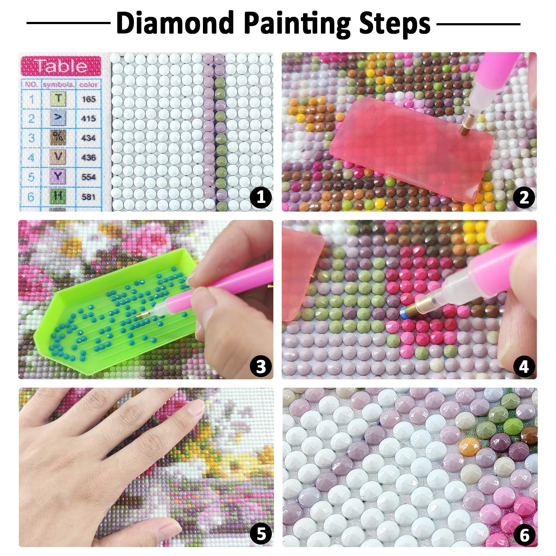 Ziiajune DIY 5D Diamond Painting Kits Poisson, Diamant Peinture Point De Croix Broderie Animal, Strass Complet Image Arts Pour Peinture Salon Chambre Décoration Sticker Mural 30x40cm