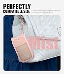 Silicone Case Compatible with Touchland Hand Sanitizer Spray (Fit for 1 FL OZ/30 mL Ver), Portable keychain Cute Color Ears