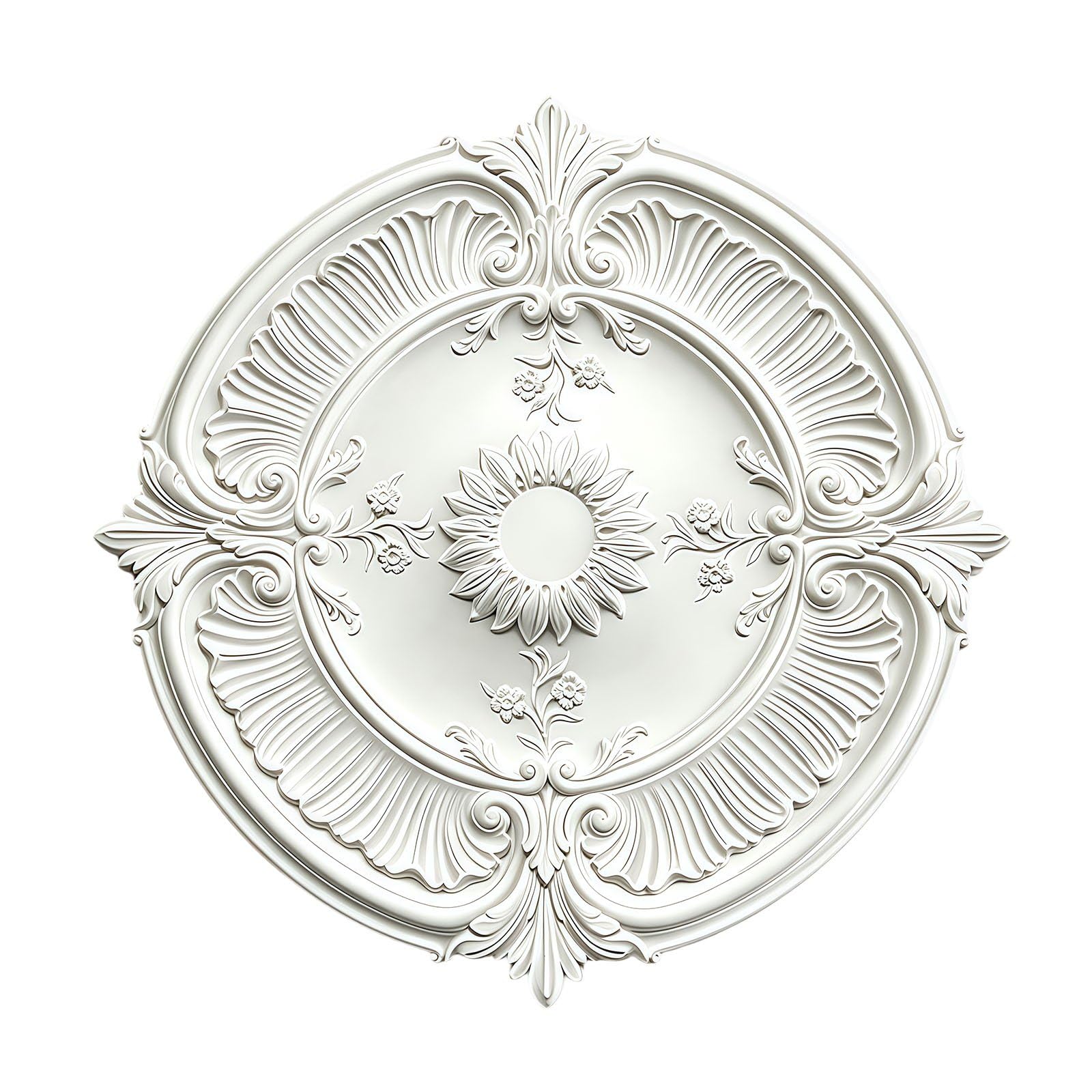33.3cm Ceiling Medallion Decorative Plate for Chandelier Base Lightweight