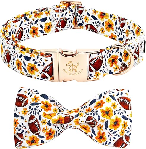 Miniatura 12 de Elegante collar para perro con moño Floral Vintage, cómoda pajarita para perro, collar de perro con lazo Collar ajustable para perros pequeños,