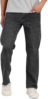 OFTEN LOOK GARTEEN Straight Fit Men Grey Jeans | Tailored Fit | Mid-Rise Waist | Durable Cotton Blend Fabric | Contemporar Price In India
