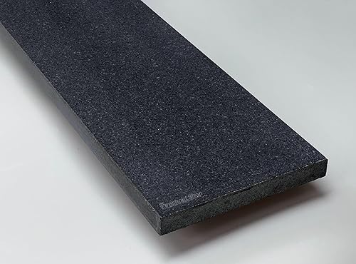 Miniatura 3 de Threshold.Shop Tamaño personalizado  Umbral de granito negro absoluto  Tapa de ducha para tablero Schluter Kerdi, sistema de bandeja de ducha Tile