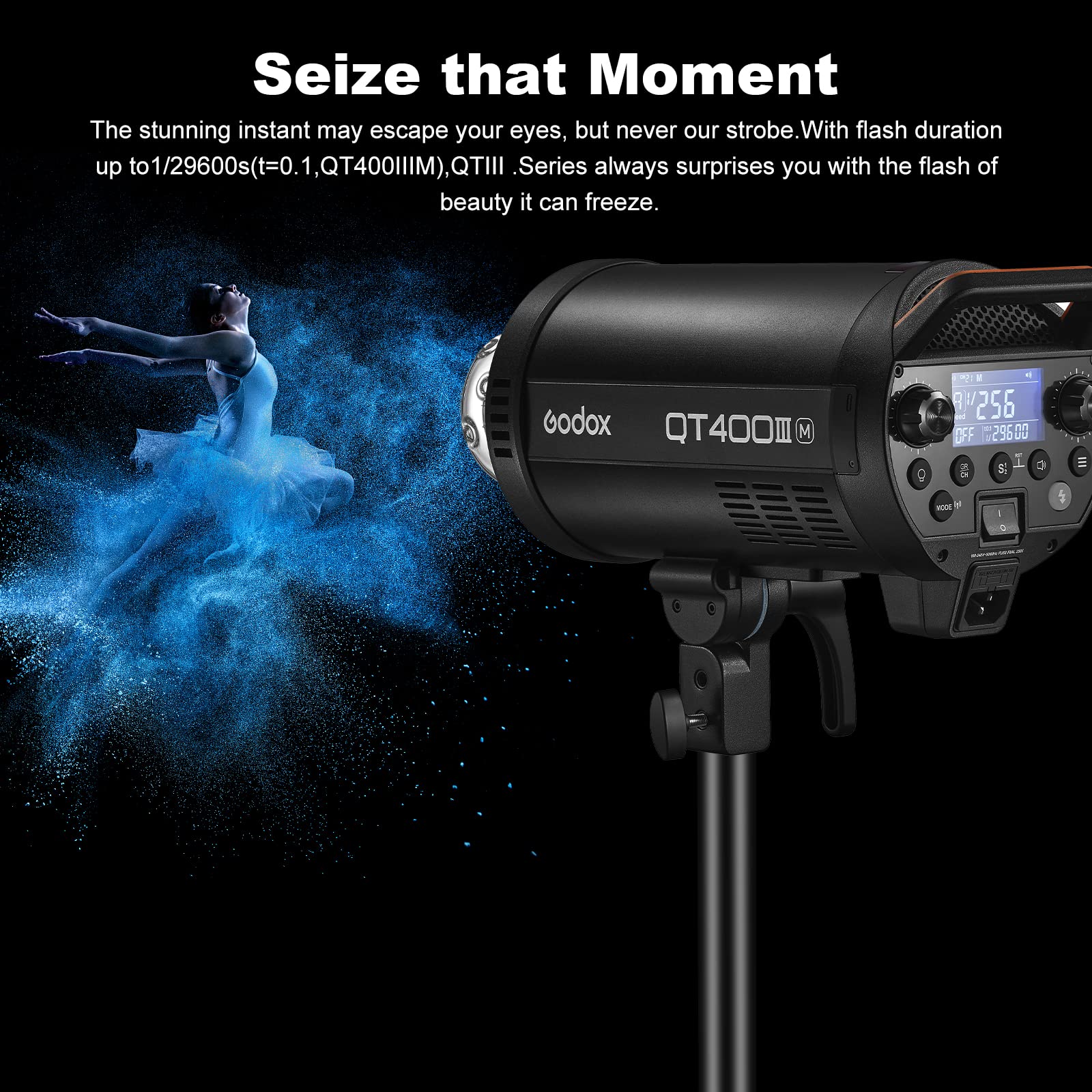 Amazon.com : Godox 3 Pack QT400IIIM 1200Ws 2.4G TTL Speedlite