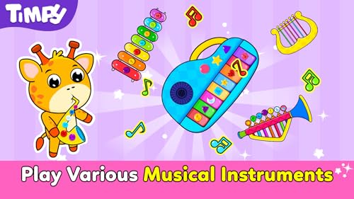Canções musicais de piano para crianças - Timpy Baby Games para crianças em idade pré-escolar