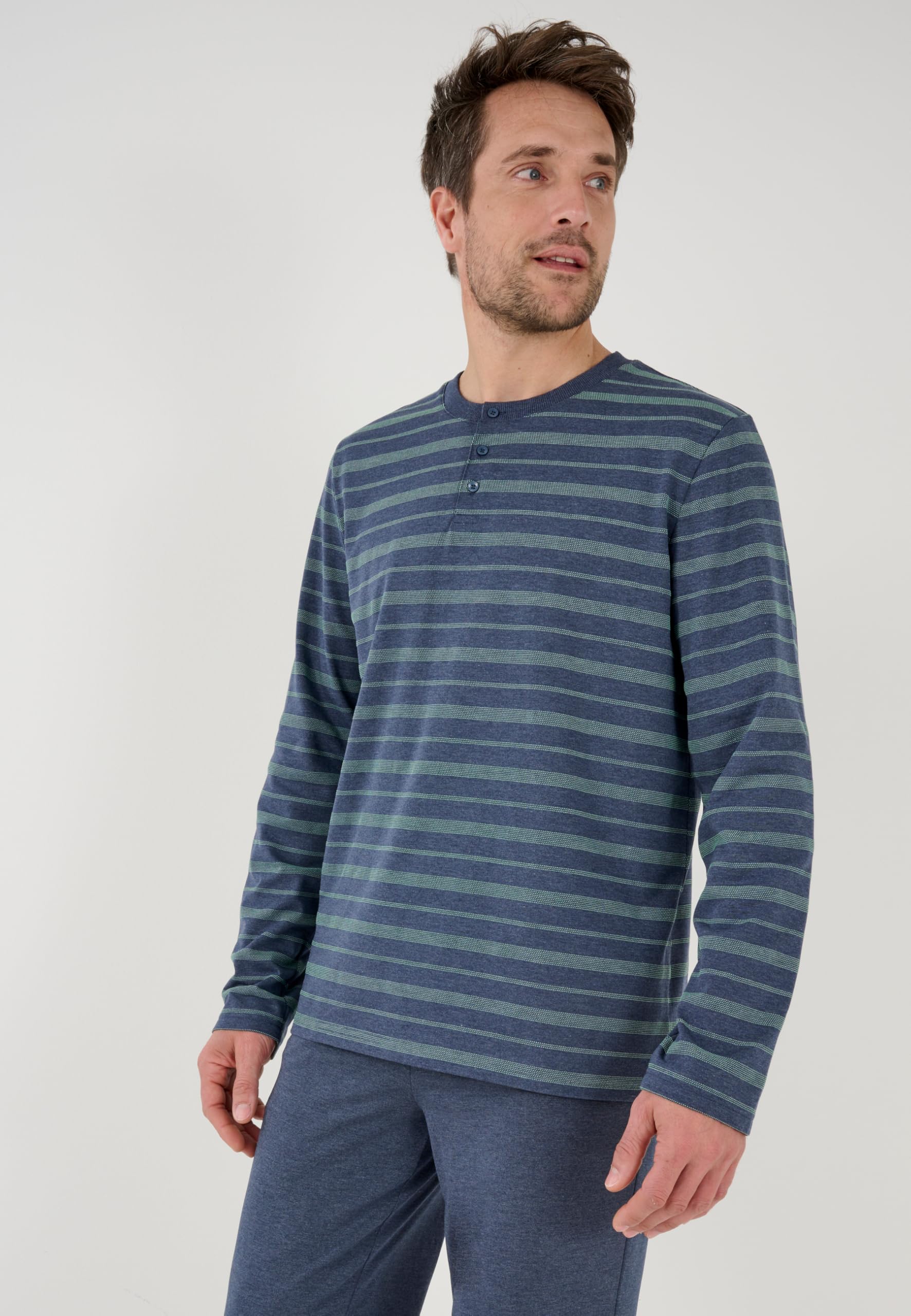 Damart Pyjama Maille Jersey Thermolactyl Homme Bleu M